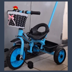 3-Wheel Baby Tricycle – Safe & Durable Kids Trike with Pedals and Backrest (Unisex)