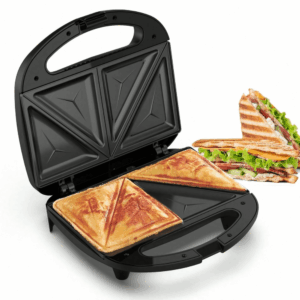 PANCERKA 750W Electric Sandwich Maker with Non-Stick Plates